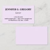 クリーンでカスタマイズ可能な弁護士の名刺 名刺 (正面/裏面)