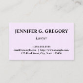 クリーンでカスタマイズ可能な弁護士の名刺 名刺 (正面)