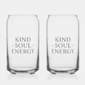 クリーンでシンプルな「Kind Soul Energy」 ガラス缶 (裏面)