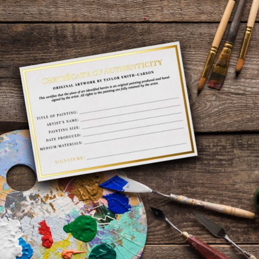 クリーンでタイムレスな完全性の証明書 箔招待状