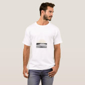 クリーンでミニマルな冬の美意識アート Tシャツ (正面フル)