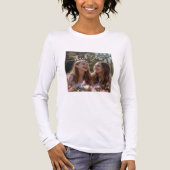 クリーンでミニマルな卒業感謝写真スクエア トライブレンドTシャツ (正面)