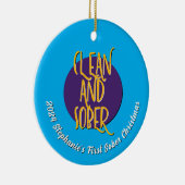 クリーンで地味な回復スローガン セラミックオーナメント (右)