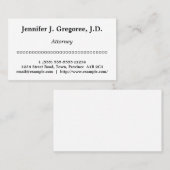 クリーンで基本的な弁護士名刺 名刺 (正面/裏面)
