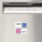 クリーンで汚いハイビスカス食洗機磁石 マグネット (インサイチュ (食洗機))