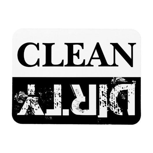 クリーンで汚い食洗機 マグネット (横)