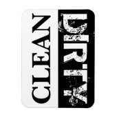 クリーンで汚い食洗機 マグネット (縦)