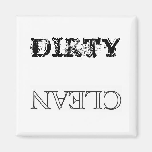 クリーンで汚れた磁石 マグネット (正面)