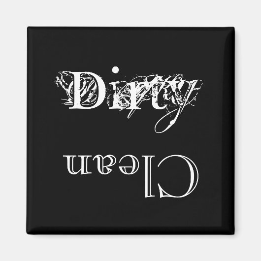 クリーンで汚れた磁石 マグネット (正面)