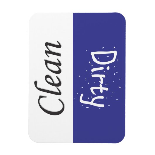 クリーンで汚れた食器洗浄用磁石 マグネット (縦)