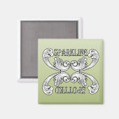 クリーンで汚れた食洗機用グリーン皿マグネット マグネット (正面/裏面)