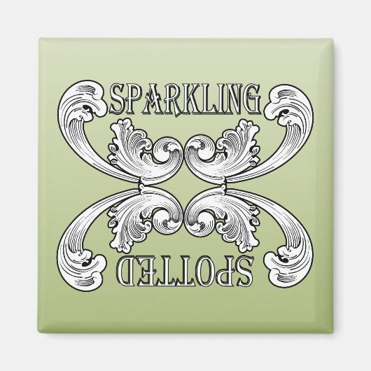 クリーンで汚れた食洗機用グリーン皿マグネット マグネット (正面)