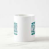 クリーンで穏やかな感動的回復引用文 コーヒーマグカップ (中央)