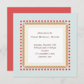 クリーンとエレガント招待状 招待状 (正面/裏面)