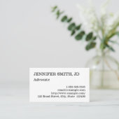 クリーンとプロフェッショナルのアドボケータ名刺 名刺 (スタンド正面)