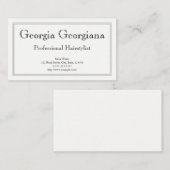 クリーンとプロフェッショナル、トリプルライン付縁ど 名刺 (正面/裏面)