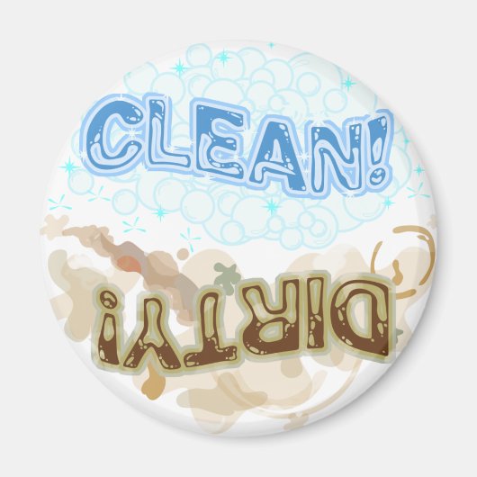 クリーンと汚れマグネット マグネット (正面)