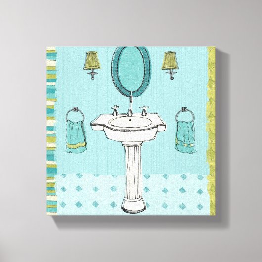 クリーンなおもしろい キャンバスプリント (正面)