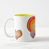 クリーンなクリスチャンのマグカップを私にハート ツートーンマグカップ (左)
