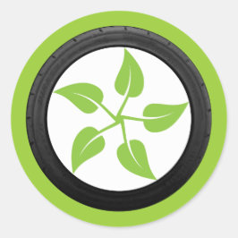 クリーンなグリーン電力 ラウンドシール