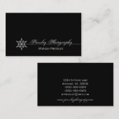 クリーンなスターバスト名刺（白） 名刺 (正面/裏面)