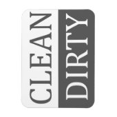クリーンなダーティグレー食洗機 マグネット (縦)
