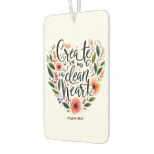 クリーンなハートフローラの作成 カーエアーフレッシュナー (左)