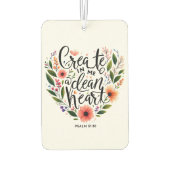 クリーンなハートフローラの作成 カーエアーフレッシュナー (裏面)