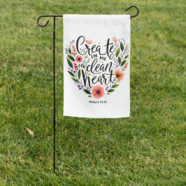 クリーンなハートフローラの作成 ガーデンフラッグ