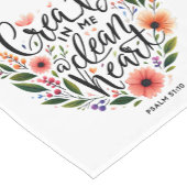 クリーンなハートフローラの作成 ショートテーブルランナー (コーナー)