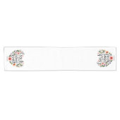 クリーンなハートフローラの作成 ショートテーブルランナー (横)