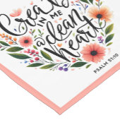 クリーンなハートフローラの作成 ショートテーブルランナー (コーナー)