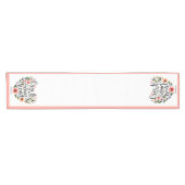 クリーンなハートフローラの作成 ショートテーブルランナー (横)