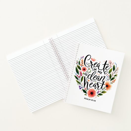 クリーンなハートフローラの作成 ノートブック (内部)