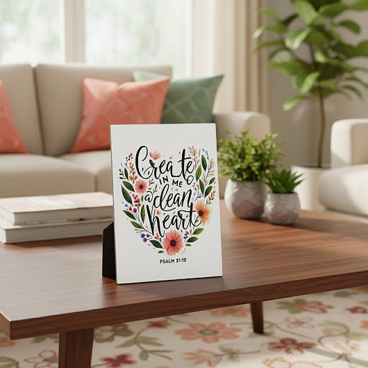 クリーンなハートフローラの作成 フォトプラーク