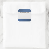 クリーンなラベルを1色の青で整理 スクエアシール (バッグ)