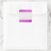 クリーンなラベルを1色ピンク色に整理 スクエアシール (バッグ)