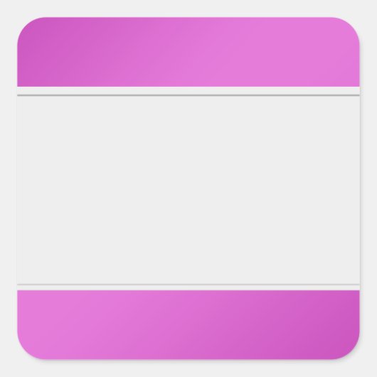 クリーンなラベルを1色ピンク色に整理 スクエアシール (正面)