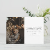 クリーンな手書きFeliz Navidadクリスマスフォト シーズンカード (スタンド正面)