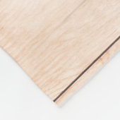 クリーンな木材の背景に赤いチューリップ フリースブランケット (角)