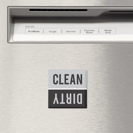 クリーンな汚れたグレーと黒の食洗機 マグネット (インサイチュ (食洗機))