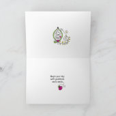 クリーンな石板_グリーティングカード カード (内部)