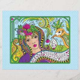 クリーンな石板_フラット紙シート11"x 8.5"