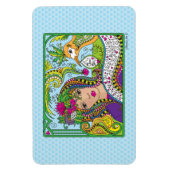 クリーンな石板_フレキシブル磁石6" x 4" マグネット (縦)