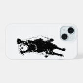 クリーンな飛躍ライン iPhone 15ケース (裏面横)