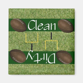 クリーンまたはダーティなサッカー食洗機マグネット マグネット