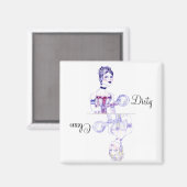 クリーンまたはダーティビクトリアン食洗機磁石 マグネット (正面/裏面)