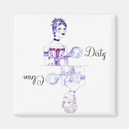 クリーンまたはダーティビクトリアン食洗機磁石 マグネット