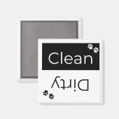 クリーンまたはダーティ食洗機マグネット：プリント マグネット (正面/裏面)