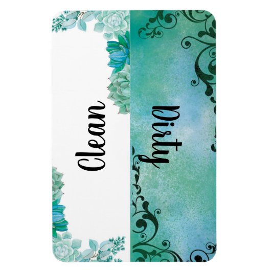 クリーンまたはダーティ食洗機磁石 マグネット (縦)